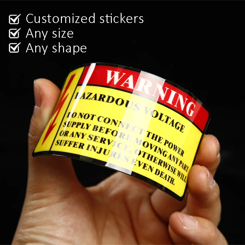 Custom PVC stickers,labels,hard thickness labels,machine panel stickers,special materials LOGO,personalized, warning labels