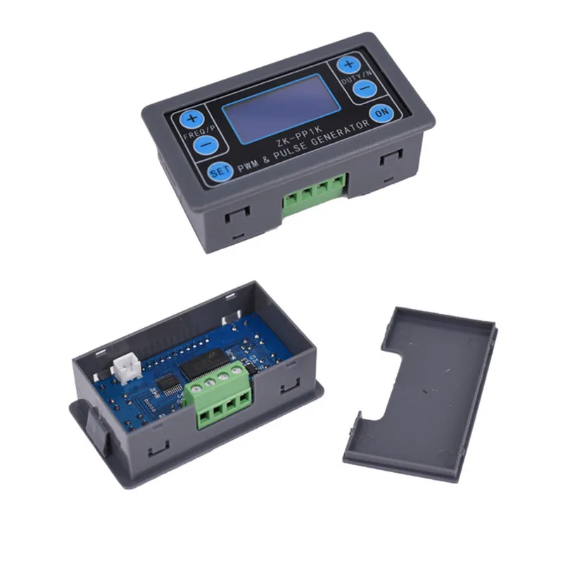 

LCD Display 1 Channel PWM Pulse Signal Generator 1Hz-150KHz Adjustable Frequency Duty Cycle Square Rectangular Wave Generator