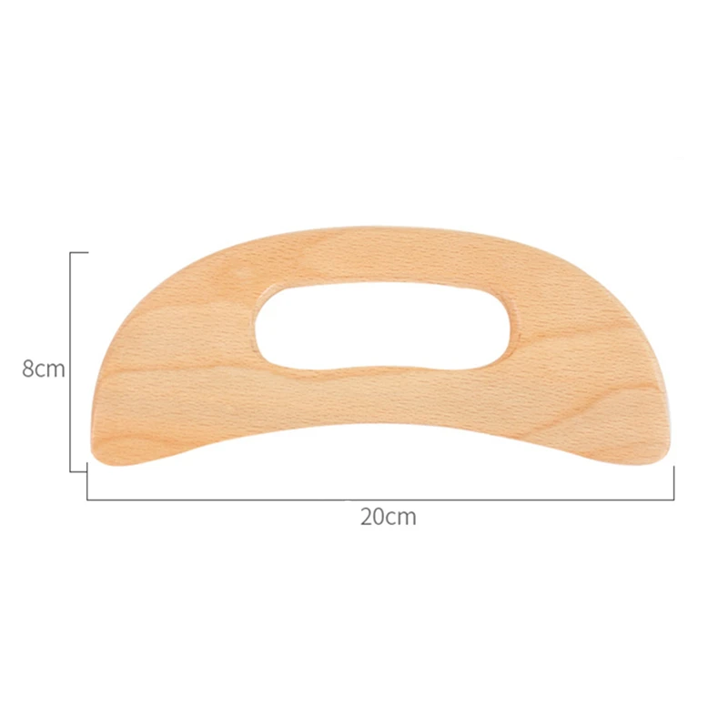 

1Pcs Health Care Weight Loss Scraper Behind Arm Blood Circulation Tools Relax Beech Wood Facial Meridian Massage Scraping Board