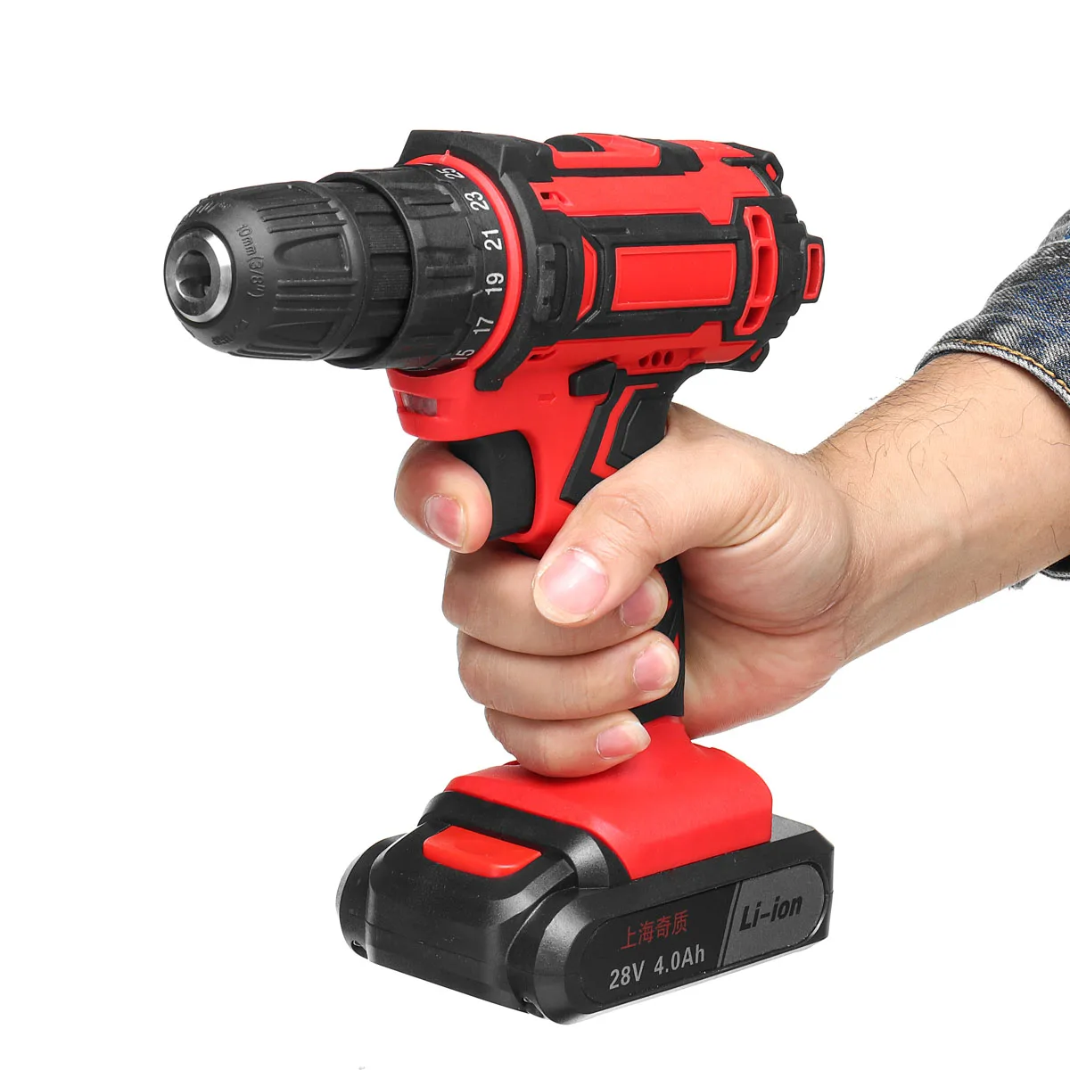 

3 In 1 Cordless Electric Drill Screwdriver 25+1 Wireless Electric Power Driver With 2pcs 4000mAh Li-Ion Battery & Box