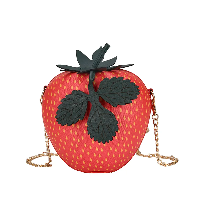

2020 Summer Personalized Strawberry Bag Female Korean Fashion Chain Small Bag Casual Shoulder Bag Messenger Bag
