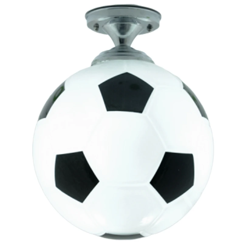 

Soccer Ball Children Room Glass Led Ceiling Light Football Kid's Room Led Lamp Bedroom Bar Ceiling Lights Home Lighting