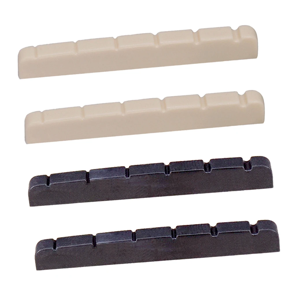 

2Pcs Plastic Slotted Guitar Nuts for Electric Guitars Accessory
