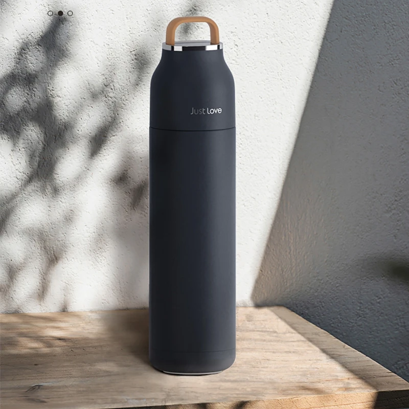 

Justdolife Insulated Water Bottle Portable Stainless Steel Vacuum Bottle Drinking Bottle Large Capacity Portable Water Bottle