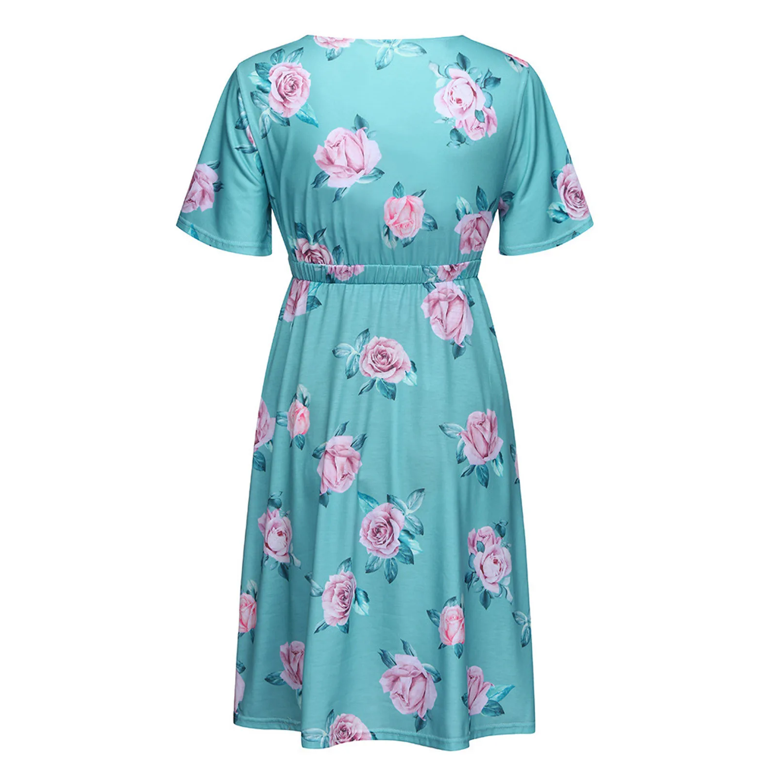 

Woman Dress Sexy Backless Hollow Out Sling Mini Dress Solid Color Fashion Flower Print V-Neck Sleeveless Dresses Summer 2021