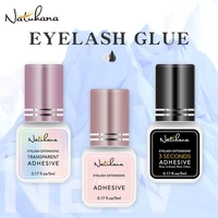 natuhana 5ml 2 3s fast dry non odor no simulation eyelash extension glue individual strong false lashes glue adhesive