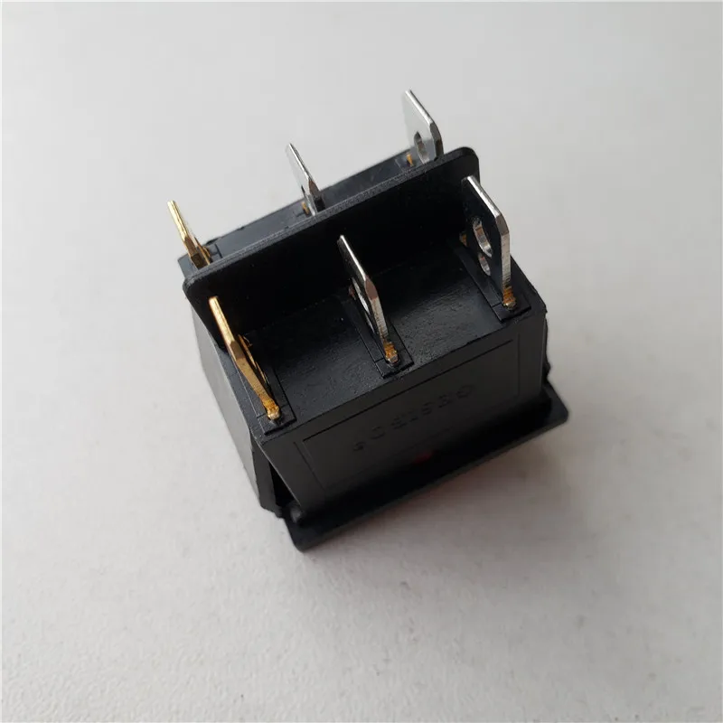 10 шт. кулисный переключатель двойной 6pin 2 шестерни самоблокирующийся 250 В 16A KCD6 KCD8