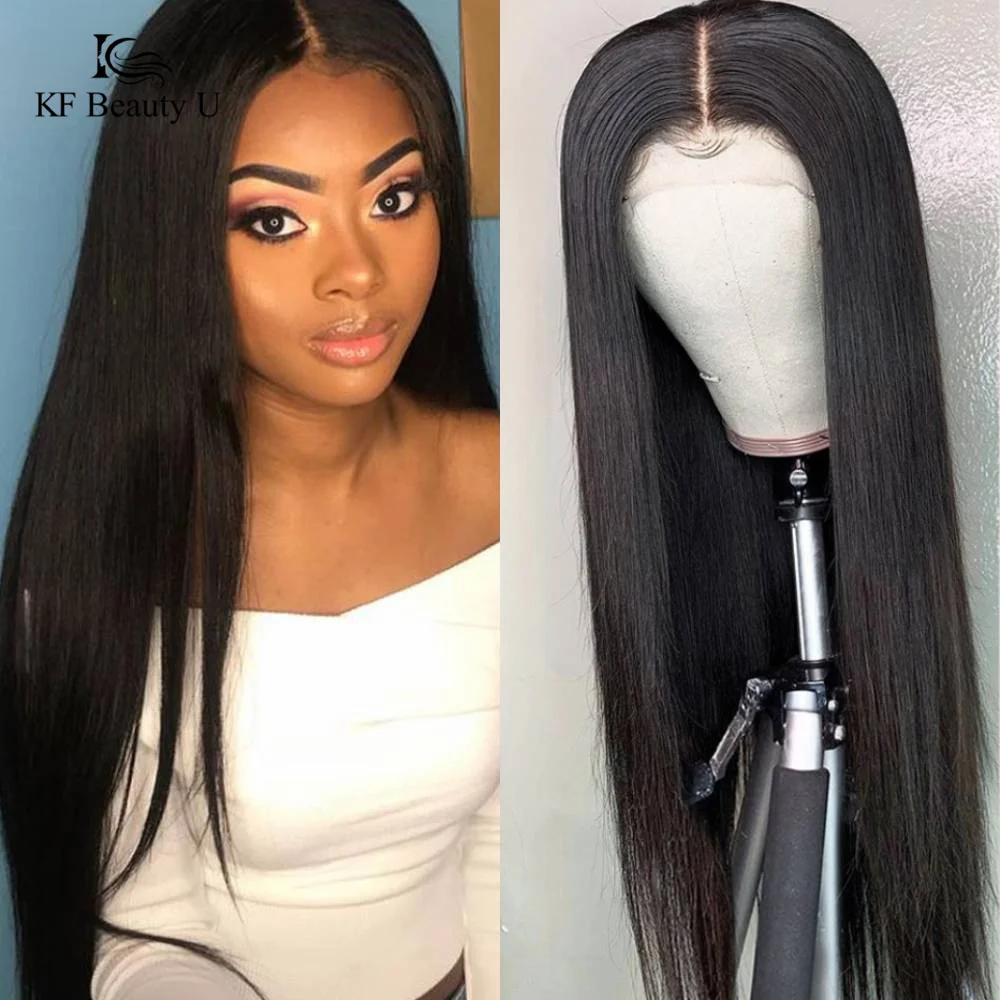 

30" Long Bone Straight Lace Frontal Wig Human Hair Malaysian Remy 13x4 Lace Frontal Wig 4x4 Lace Closure Wig 13*4*1 T Part Wig
