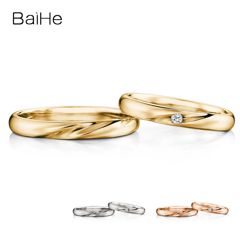 Real ouro 18k ouro amarelo natural diamante par png feminino homens na moda jóias finas anel diamante casal png