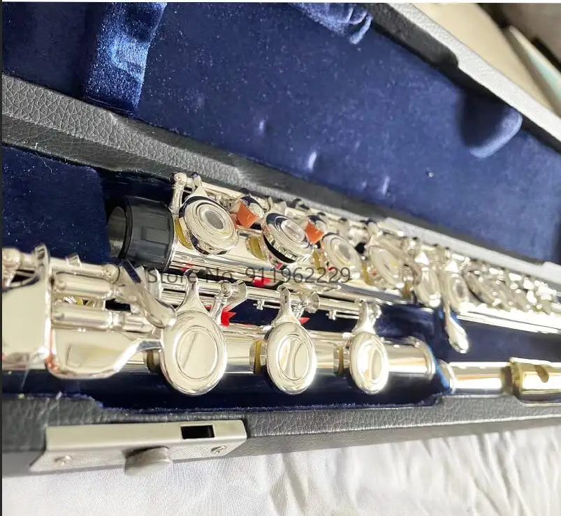 471 Флейта с серебряным покрытием золото рот 17 Отверстия Откройте C Ключ E