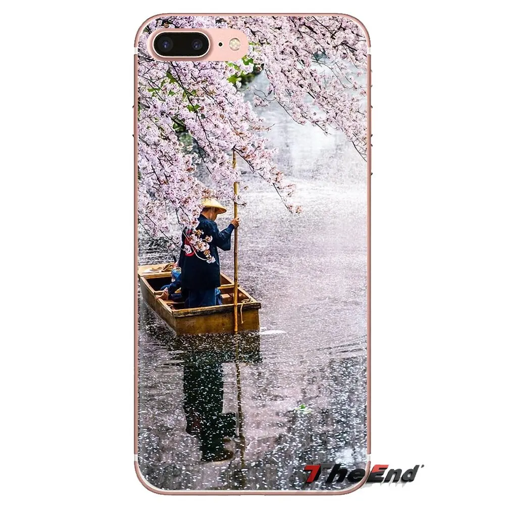 Японская Сакура мягкие прозрачные чехлы для Xiaomi Mi3 samsung A10 A30 A40 A50 A60 A70 Galaxy S2 Note 2