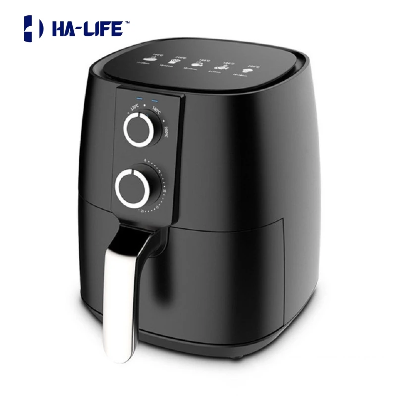 HA-Life Household Air Fryer 5L Large Capacity Intelligent Smokeless Electric Fryer Kitchen Oil-free Energy-saving French Fries