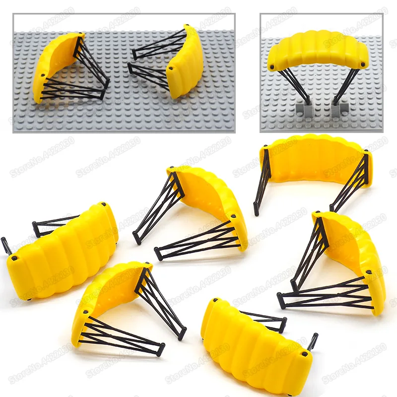 Военный парашютный строительный блок армейский солдат оборудование Moc WW2