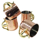 Кружка для кофе, из нержавеющей стали, с медным покрытием, 500 мл, 4 шт., набор из 4 шт.