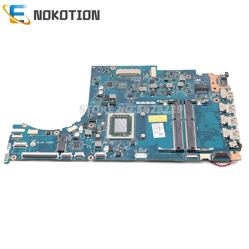 NOKOTION 813021-501 813021-001 813021-601 материнская плата для ноутбука hp Envy M6-P113DX 15Z-AH M6-P ACW51 LA-C502P FX-8800P Процессор