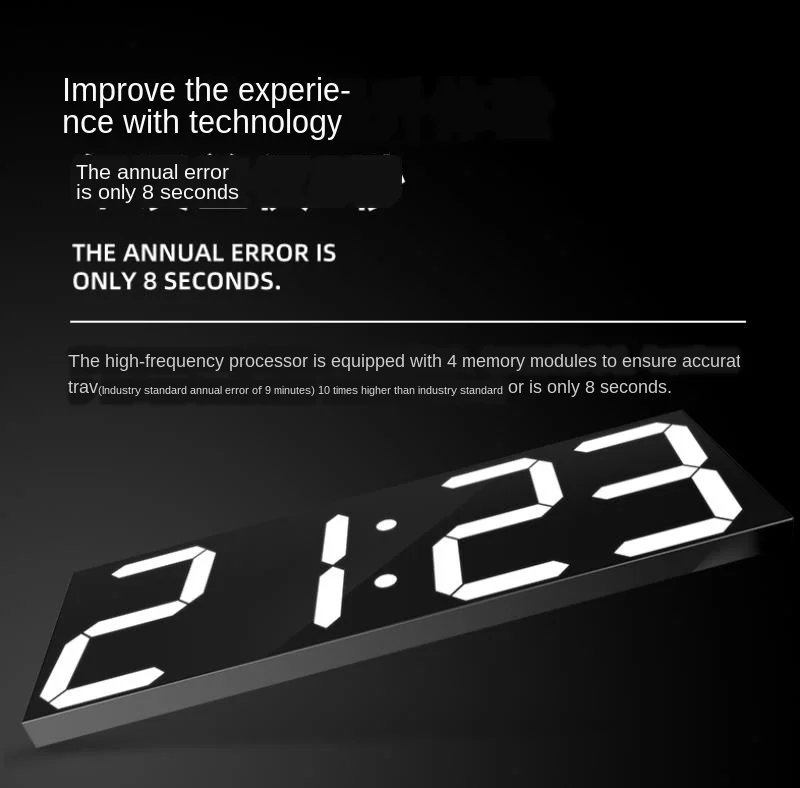 WiFi светодиодный электронный настенные часы современный минималистичный