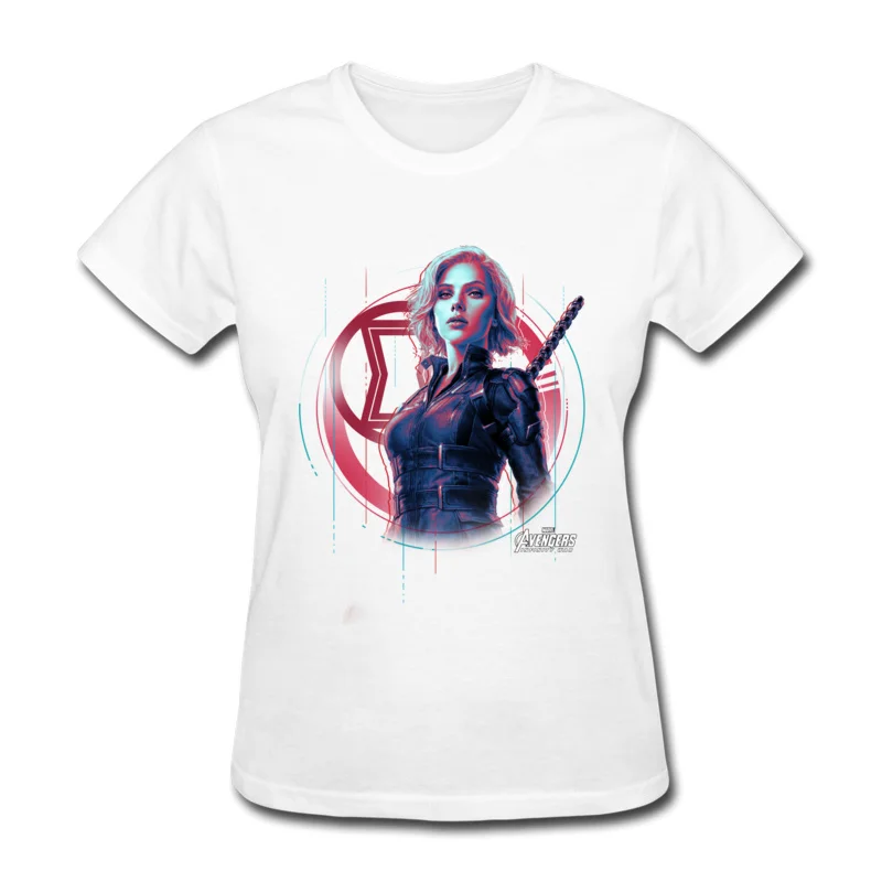 

Women's Black Widow Theme Print T Shirt Hot Sale Summer/Autumn Crewneck 100% Cotton Tees Geek Tops Tees Drop Shipping