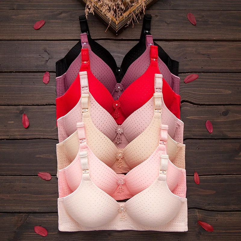 Бюстгальтер женский из дышащей ткани бесшовный бюстгальтер без подкладки пуш ап