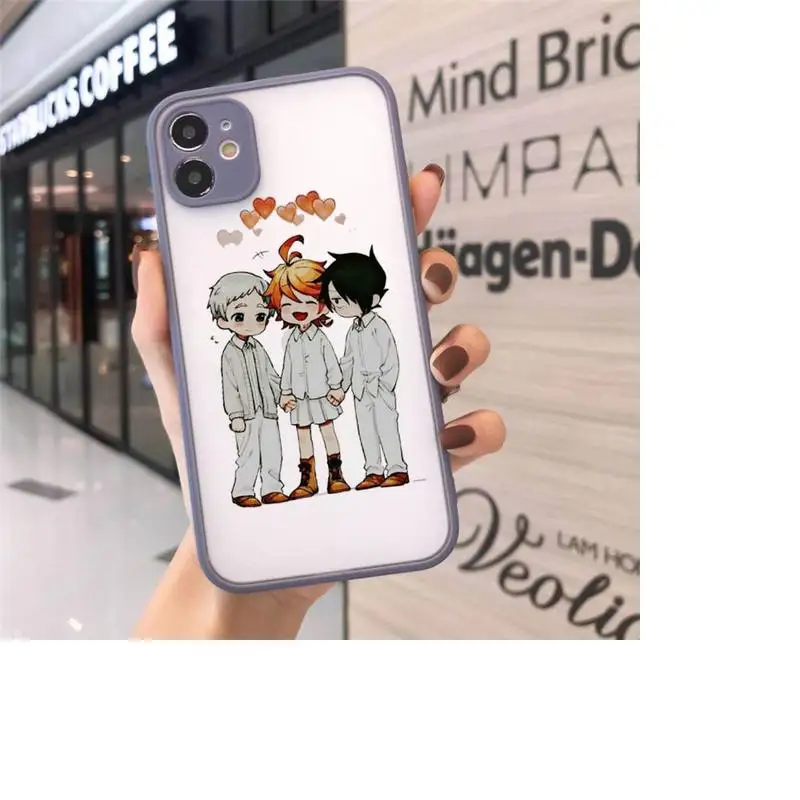 

Anime The Promised Neverland Phone Cases Matte Transparent For iPhone 12 Mini 11 Pro XR XS Max 7 8 Plus
