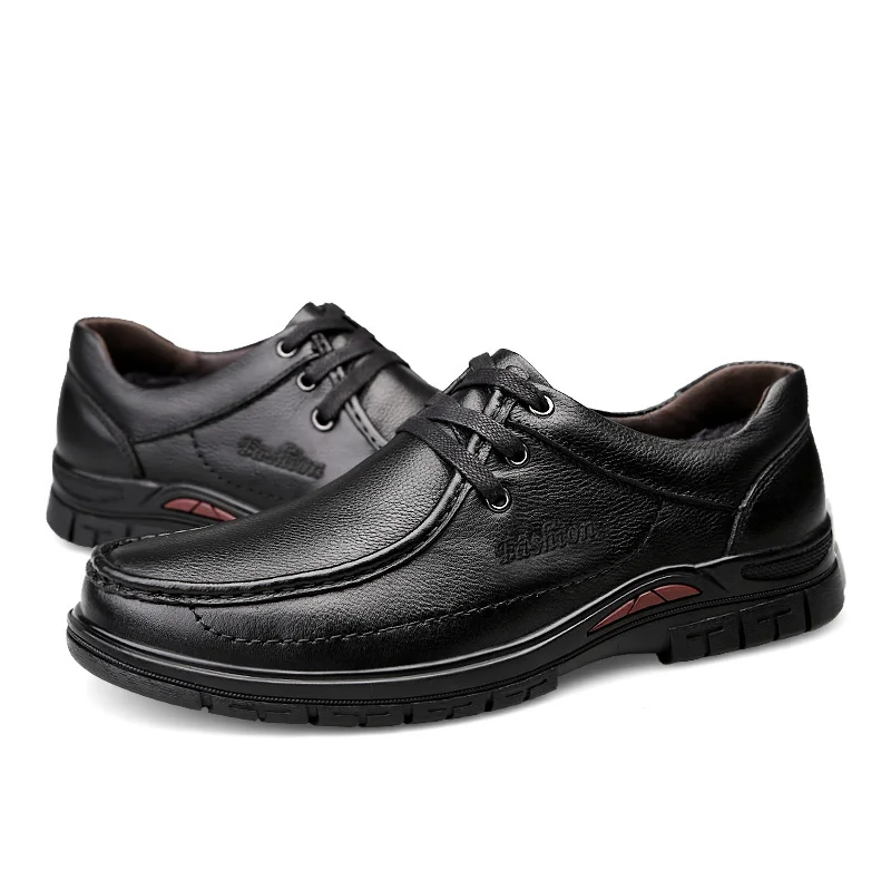 

High Quality Cowhide fur Oxford Men's Genuine Leather Shoes Casual Shoes Head Leather Soft Anti-slip Lazy Shoes Driving Shoes