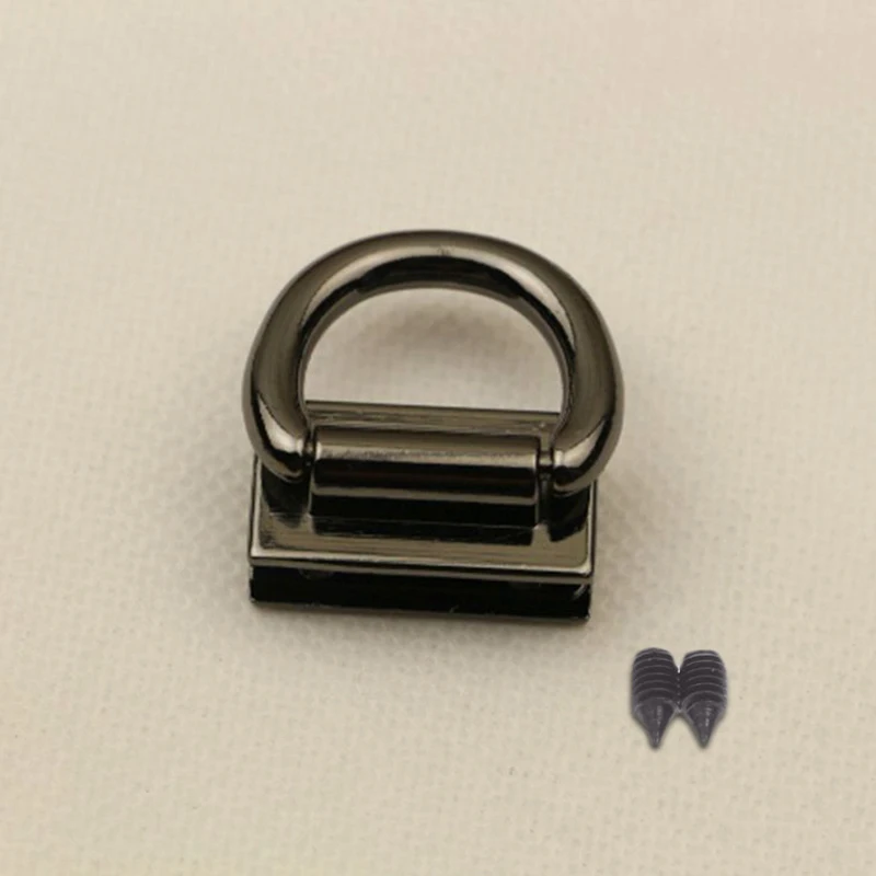 black 1 шт. металлическая прочная Пряжка Twist Lock фурнитура Сумочка DIY Поворотный замок застежка для сумки сплошной цвет сумка аксессуары - Цвет: black
