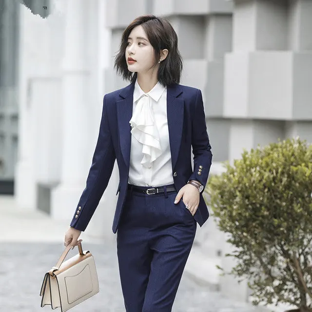 OL/Стиль Повседневная обувь 3 предмета костюм Женский блейзер + жилет штаны осень