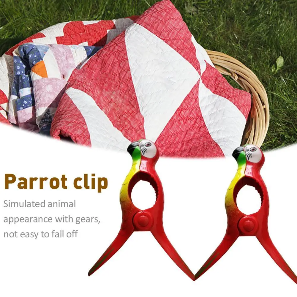 Попугай ветрозащитный зажим пляжное полотенце для одеяла Одежда булавки