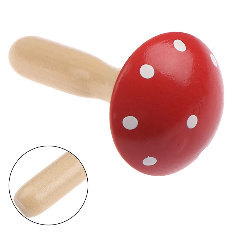 DIY Darning Patching Sewing Punch Pins Tool /Braided Rope Wiring Wooden Mending Device Solid Darning Mushroom