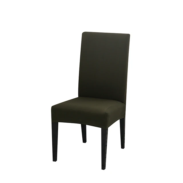 Gray green 24 цвета чехол для кресла спандекс стрейч эластичные Чехлы сплошной цвет чехлы на стулья для столовой кухни свадьбы банкета отеля - Цвет: Gray green