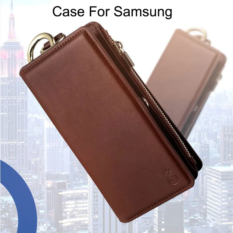 Кожаный чехол для телефона Samsung S8/S9 Plus многофункциональный книжка S8/S9/Note8 кошелек