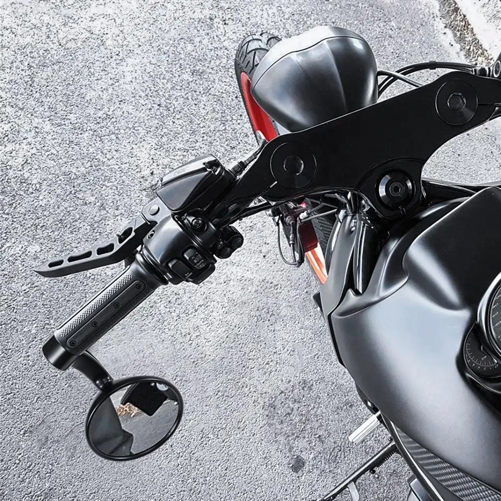 Зеркало на руль мотоцикла 18 мм торцевое зеркало круглое для круизера Softail Для Dyna
