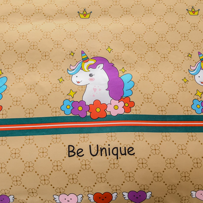 Комплект постельного белья с принтом для дома наволочка пододеяльник постельное