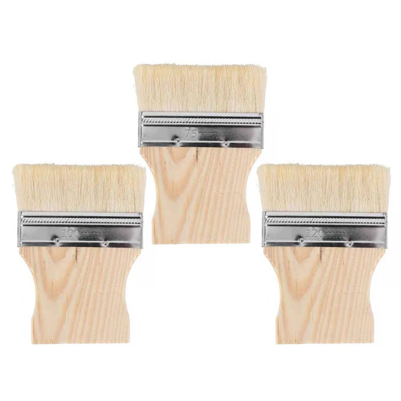 

3"/4"/5" Paint Brushes and Chip Paint Brushes for Paint Stains Varnishes Glues and Gesso
