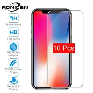 10 шт. закаленное стекло для iPhone 11 Pro Max 6 6s 7 8 Plus 5 5s SE 2020 Защитная пленка для экрана для iPhone 12 Pro X XS Max XR