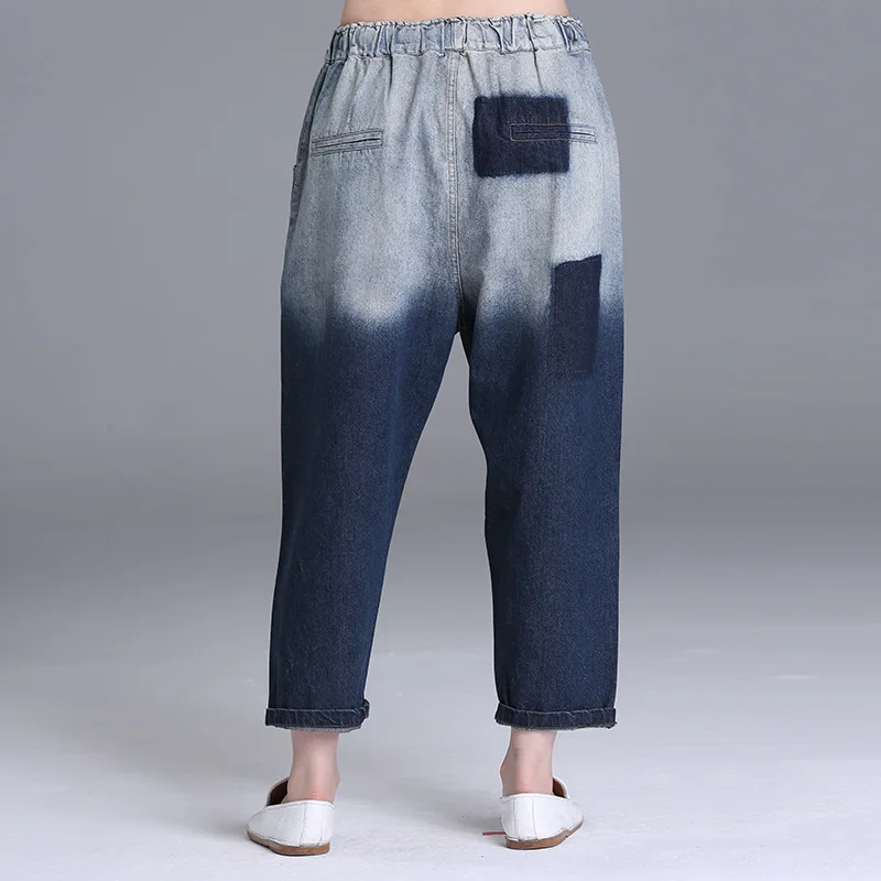 Женские джинсовые Рваные Джинсы бойфренда свободные винтажные джинсы с высокой