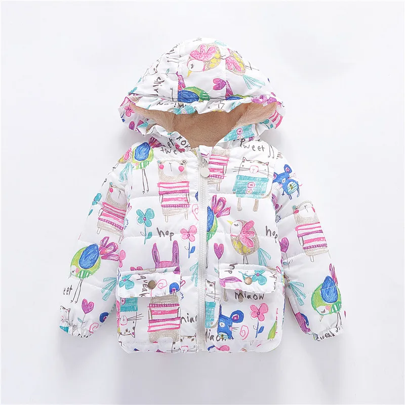 Куртка для девочек и мальчиков Модная хлопковая одежда детское пальто зимняя