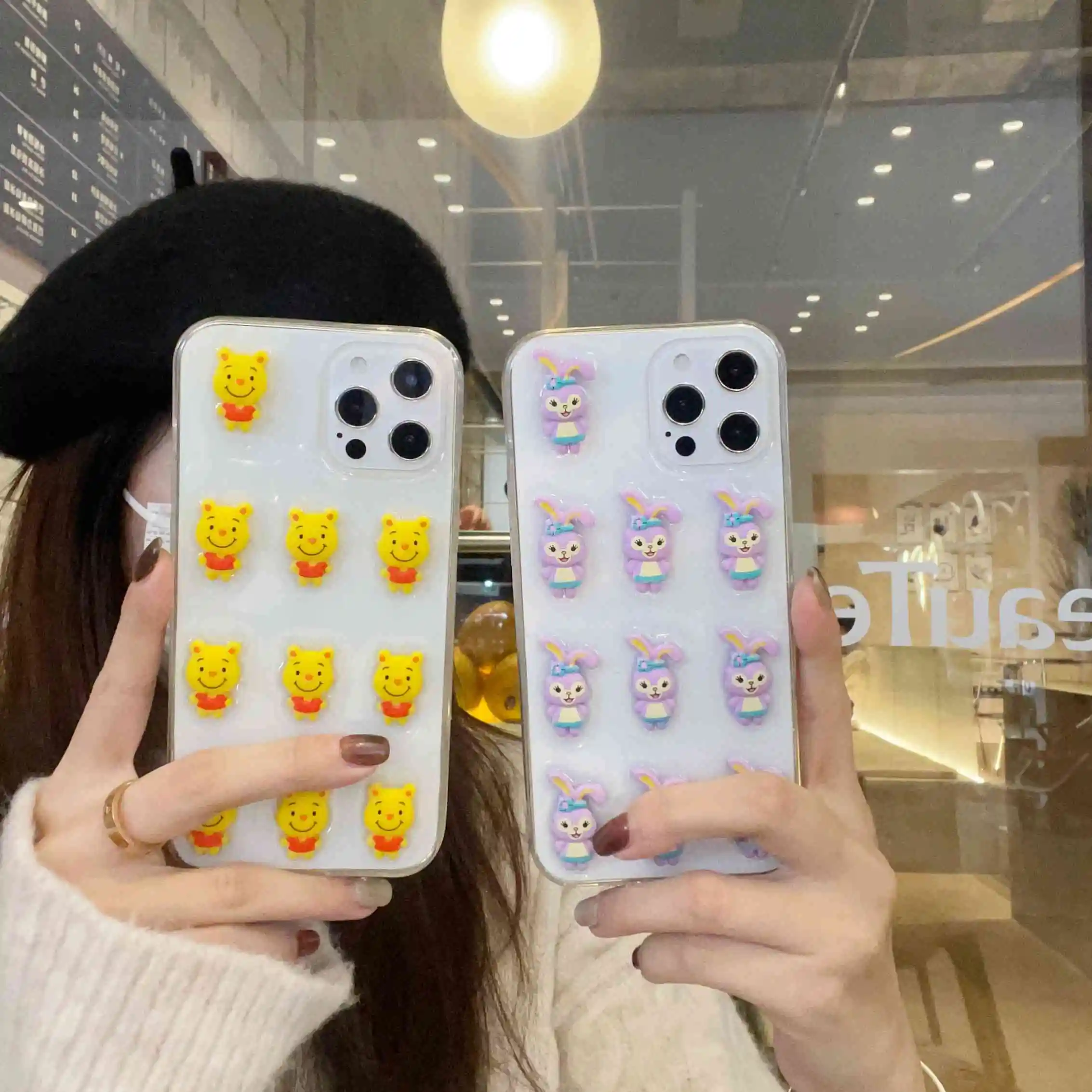 Чехол для iPhone 12 11 Pro Max XS XR X 7 8 Plus 3D чехол с медведем мультяшным персонажем игрушкой