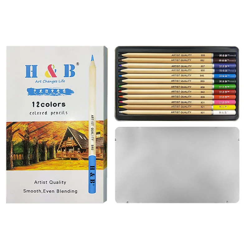 12 Профессиональный Ляпис цветные карандаши oilcolor set prismacolor для рисования Детские