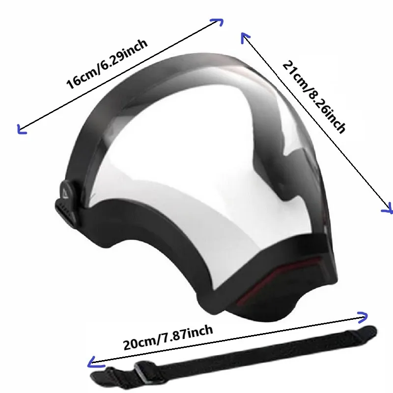 

Z50 Dropshipping Full Face Shield Kitchen Transparent Shield Home Oil-splash Proof Eye Facial Anti-fog Head Cover Safety Glasses