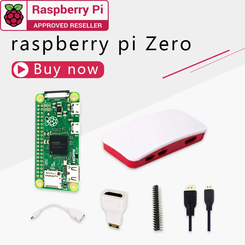 Одноъядерный процессор Raspberry Pi Zero DEV Kit 1 ГГц 512 МБ ОЗУ в комплект входит мини-Кабель