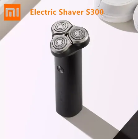 2020 XIAOMI MIJIA электробритва S300 портативная Гибкая бритва с 3 головками влагозащита