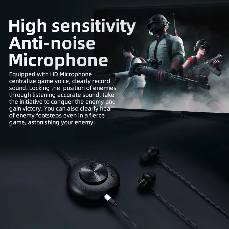 

Wired Earphone 7.1 Virtual Sound Card HIFI Stereo Headset Built-in Microphone Magnetic Headset for Phone PC