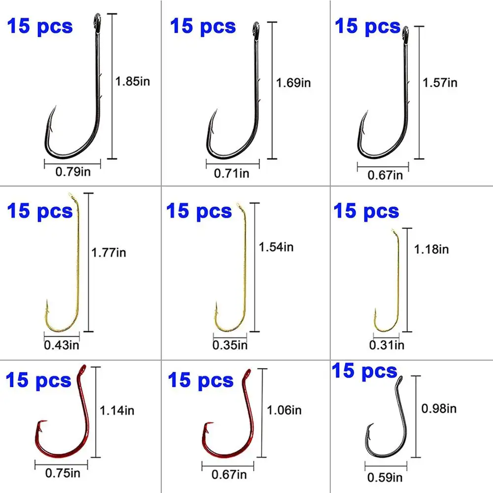 191 шт. рыболовные крючки снасть комплект рыболовный крючок весов Рыболовные