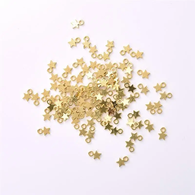 100 шт Серебряный/Золотой цветной кулон DIY ювелирные аксессуары ожерелье браслет