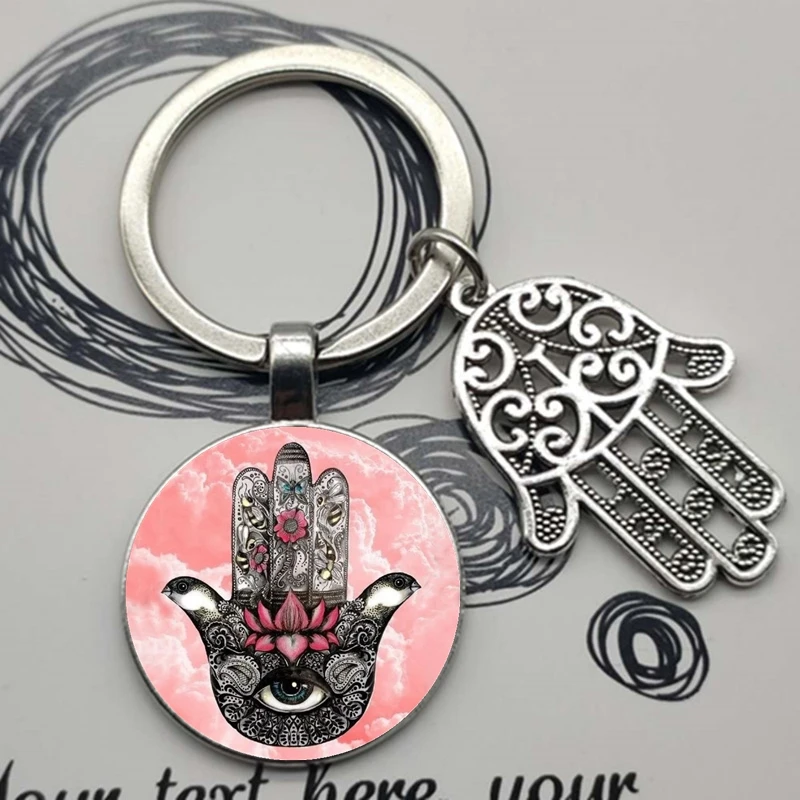 Счастливый Хамса Фатима ручная работа очаровательный амулет сумочка подвеска с пряжкой для автомобильных