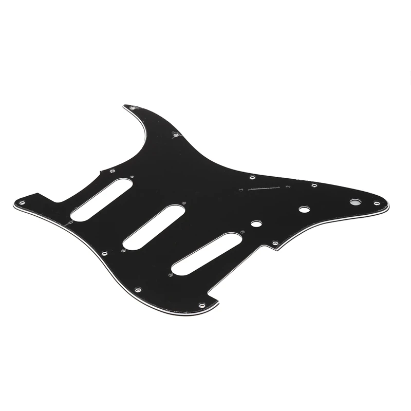 ГОРЯЧАЯ HG набор из 3 слойных черных 11 отверстий для гитары Pickguard Strat Backplate Чехлы