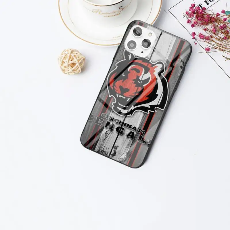

ZFGHSHYQ American Football Tigers Phone Case For IPhone 6 6s 7 8 Plus X Xs Xr Xsmax 11 12 Pro Promax 12mini Tempered Glass