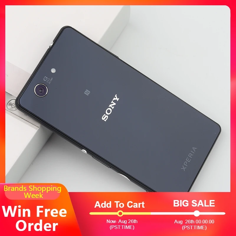 Оригинальный UnlockedSony Xperia Z3 Compact D5803 мобильный телефон 2 Гб 16 4G LTE 1080P Android Мини