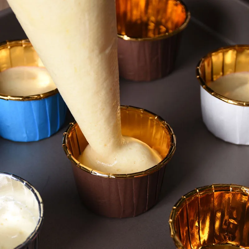 

50 PCS/Pack 7 Colors Muffin Cupcake Liner Cake Wrappers Baking Cup Tray Case Cake Paper Cups Pastry Tools Party Supplies