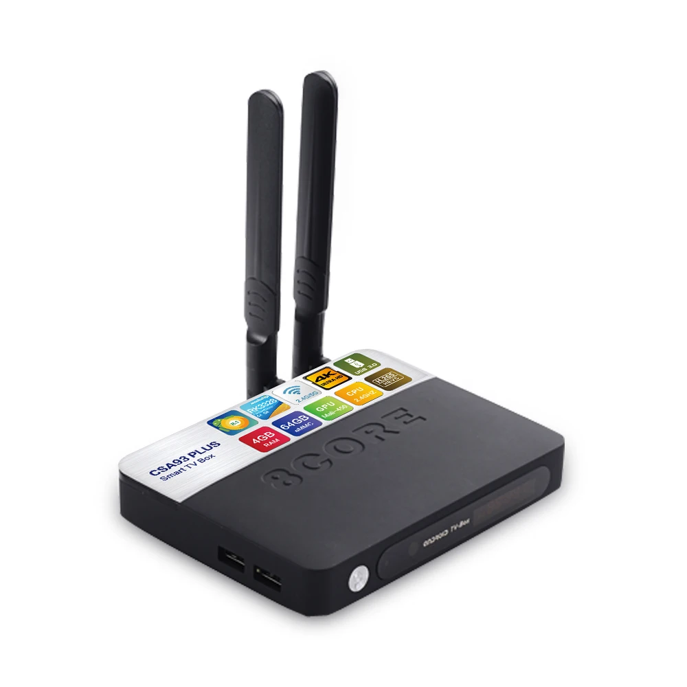 ТВ-приставка CSA93 Plus Android 8 1 2 4G Wi-Fi Bluetooth 4 0 четырехъядерный процессор RK3328 ОЗУ Гб ПЗУ